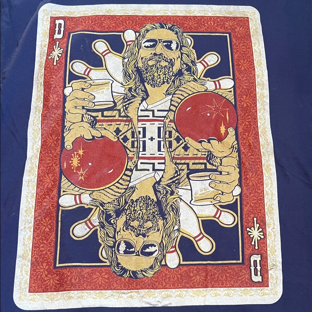Universal Graphic Tee - Red and Blue